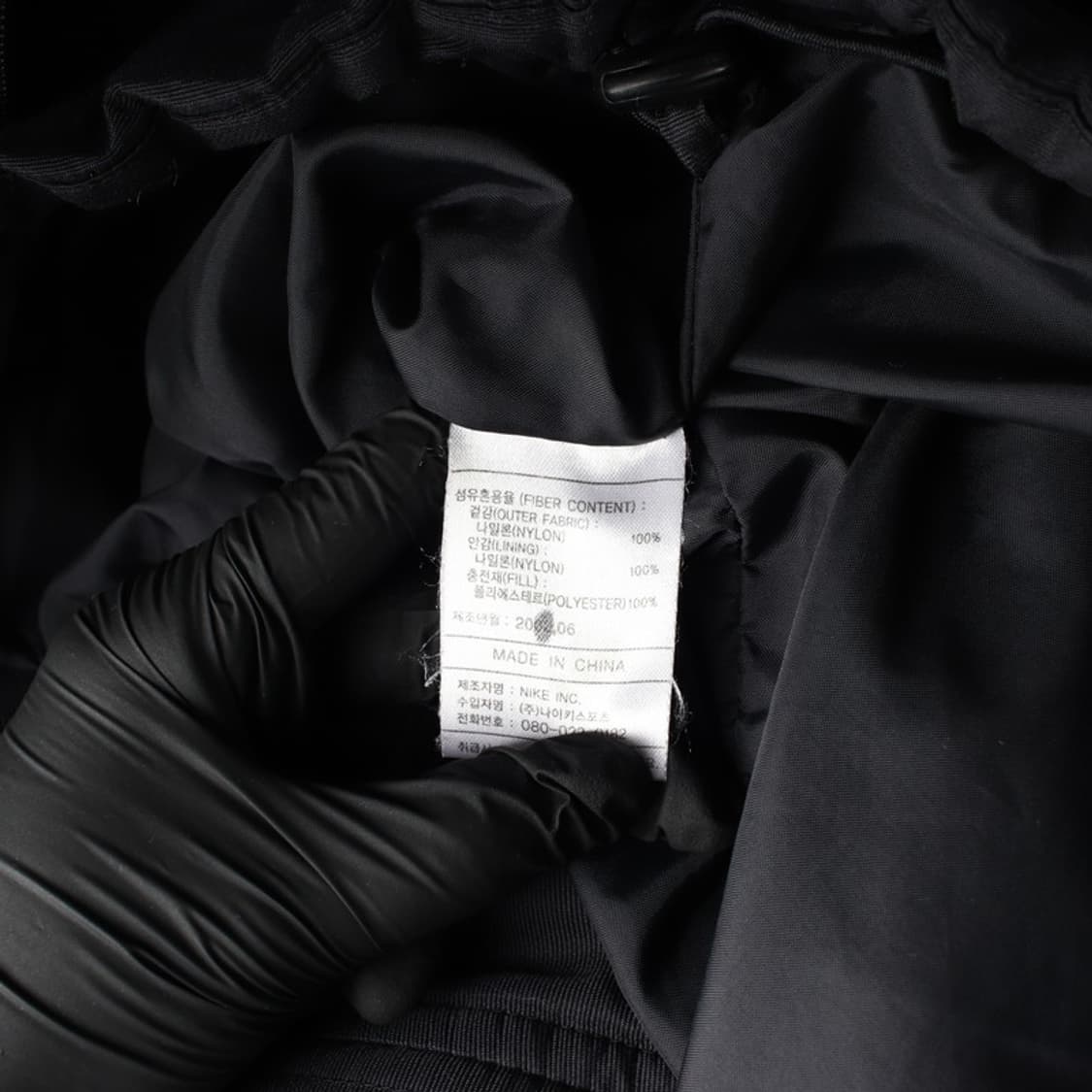 나이키 블랙 미니 스우시 윈드브레이커 L 상품이미지7