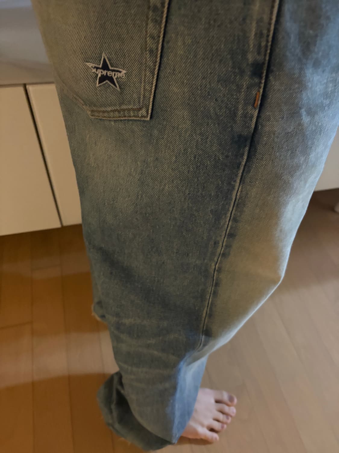 Supreme Star Logo Washed Regular Jean 상품이미지1
