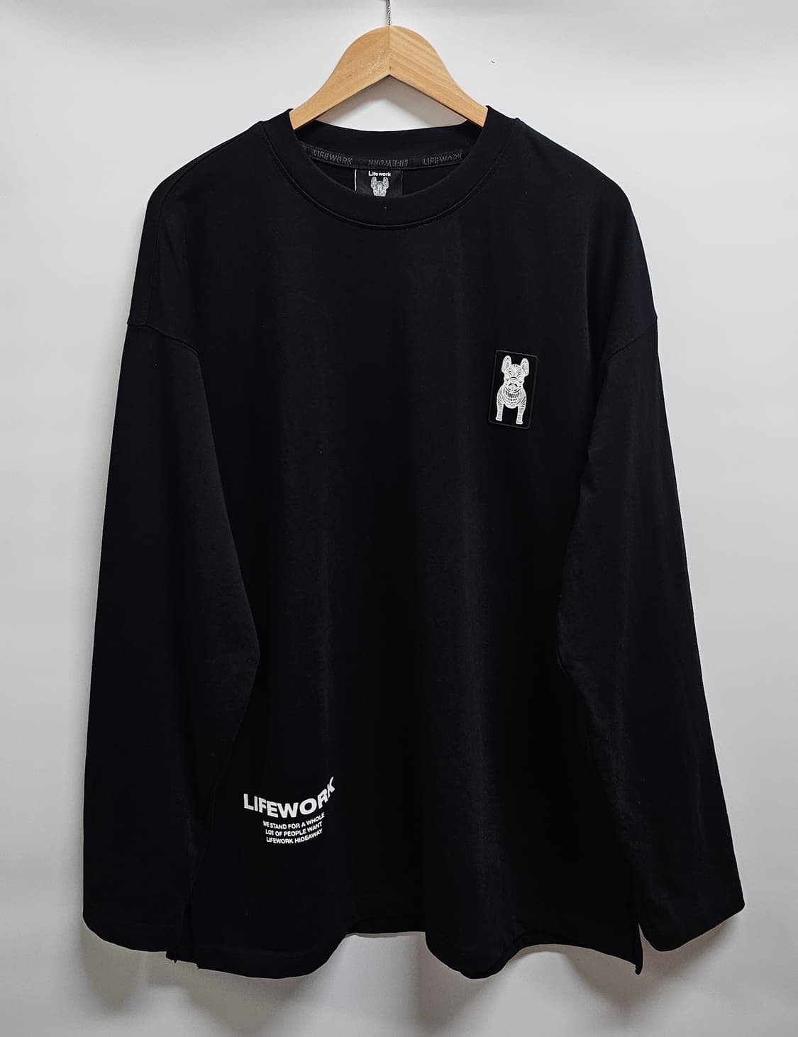 라이프워크 롱슬리브 긴팔티셔츠 M 오버핏 상품이미지1