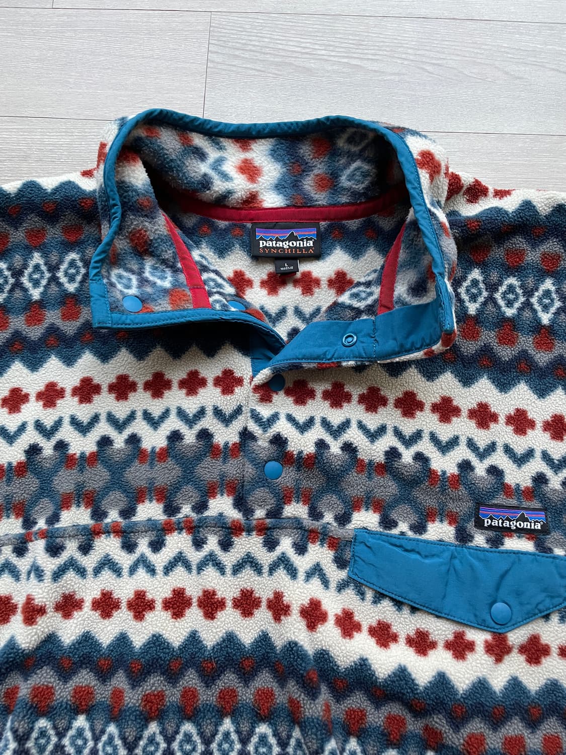 파타고니아 신칠라 페어아일 아즈텍 플리스 빈티지 patagonia 상품이미지4