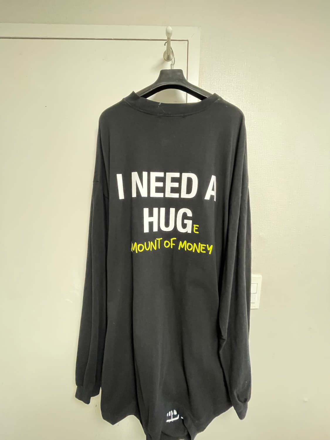 (3사이즈)프로젝트gr 아수라 롱슬리브 블랙 상품이미지2