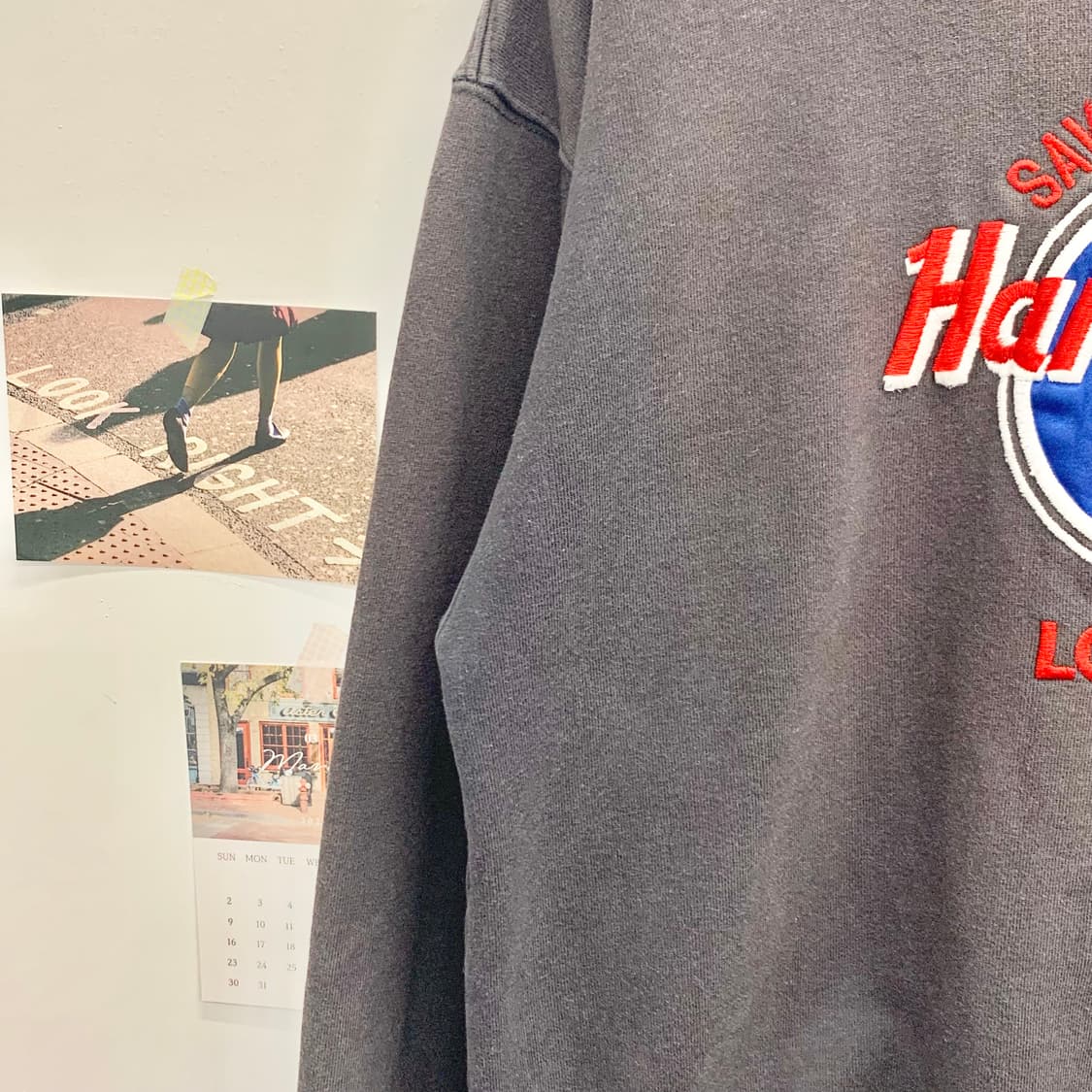 90's Hard Rock CAFE 하드락카페 런던 스웻셔츠   상품이미지5