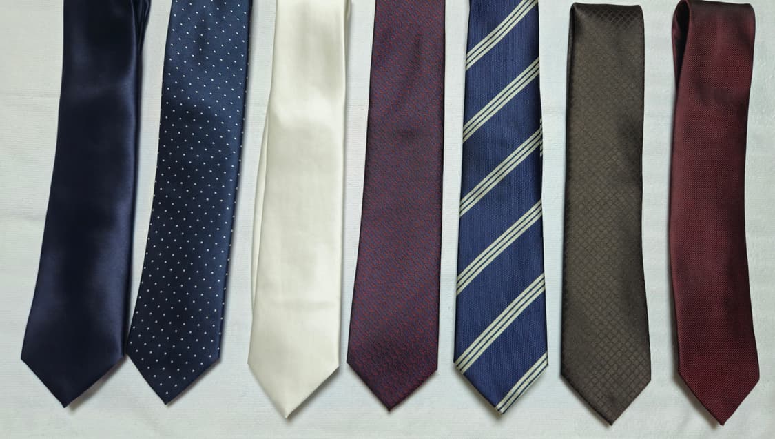 (미착용 새상품)국산 실크 넥타이 8개 상품이미지1