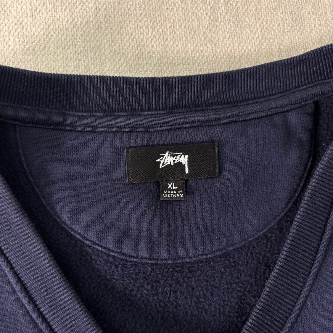 105 스투시 자수로고 스웻조끼 상품이미지3