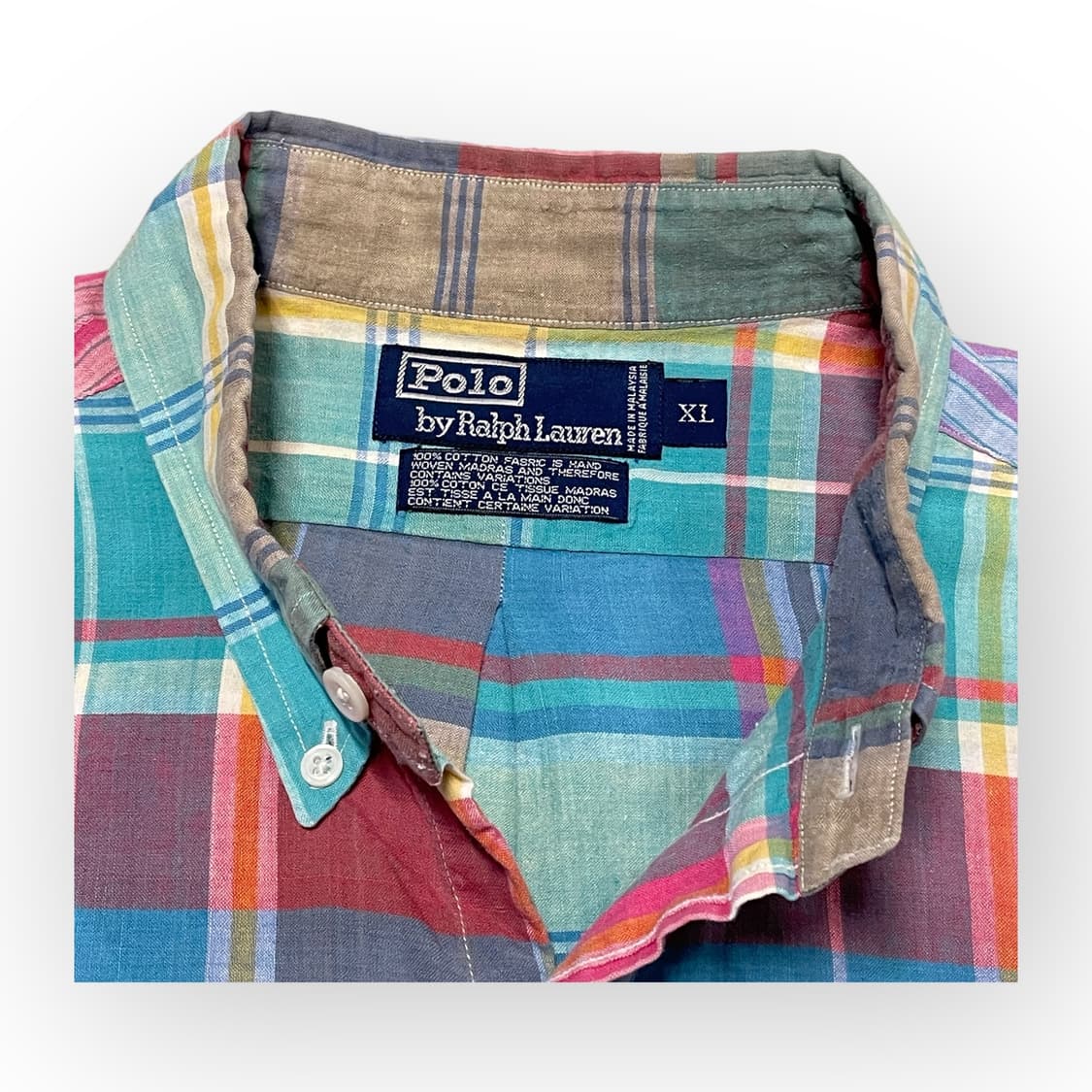 XL)폴로 마드라스 셔츠 상품이미지6