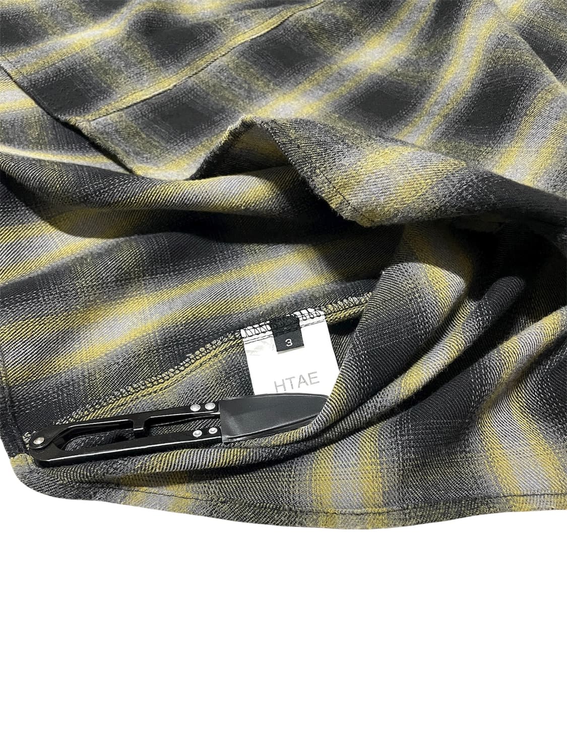 HTAE 80s American Check Shirts Yellow 3 상품이미지4