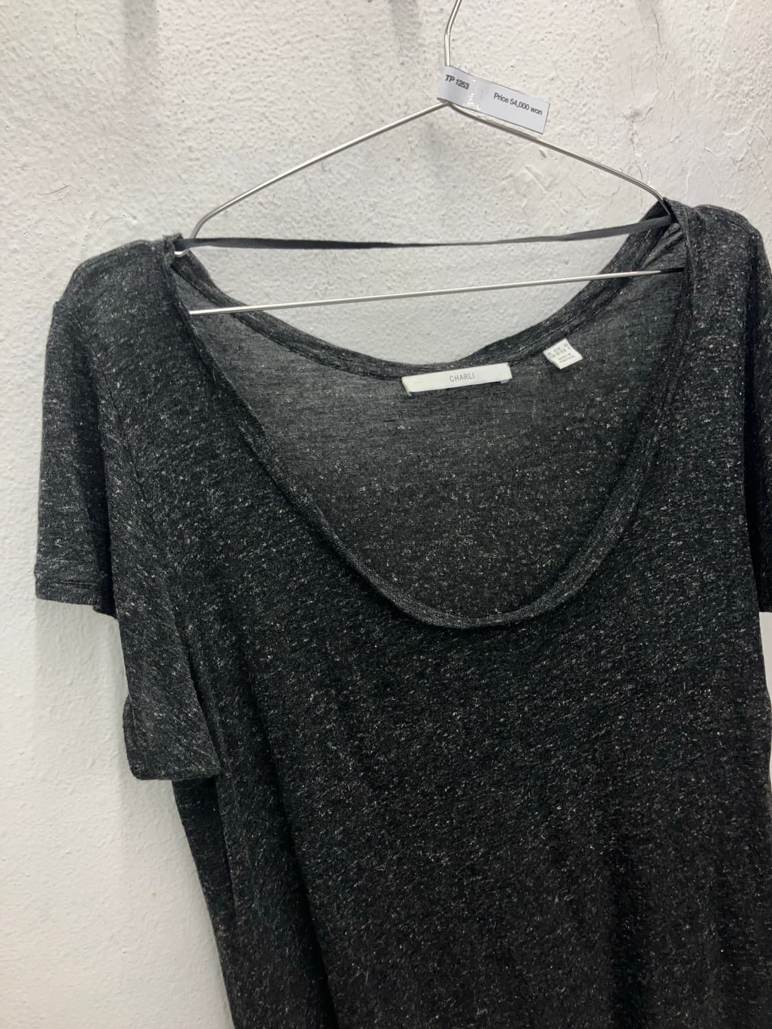 라운드넥 빈티지 반팔티셔츠 상품이미지2