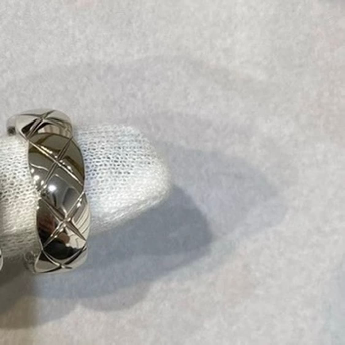 샤넬 정품 업사이클링 코코크러쉬 스몰 실버반지 상품이미지3