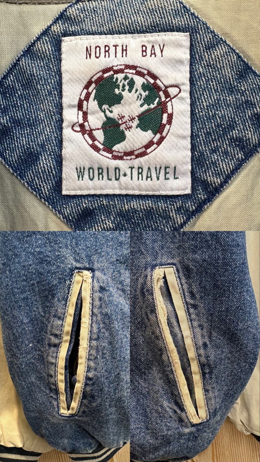 North bay 데님 바시티자켓 상품이미지10