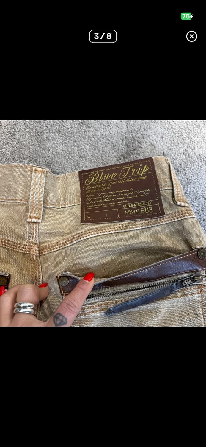 에드윈 블루트립503 베이지 웨스턴 팬츠(28) 상품이미지3