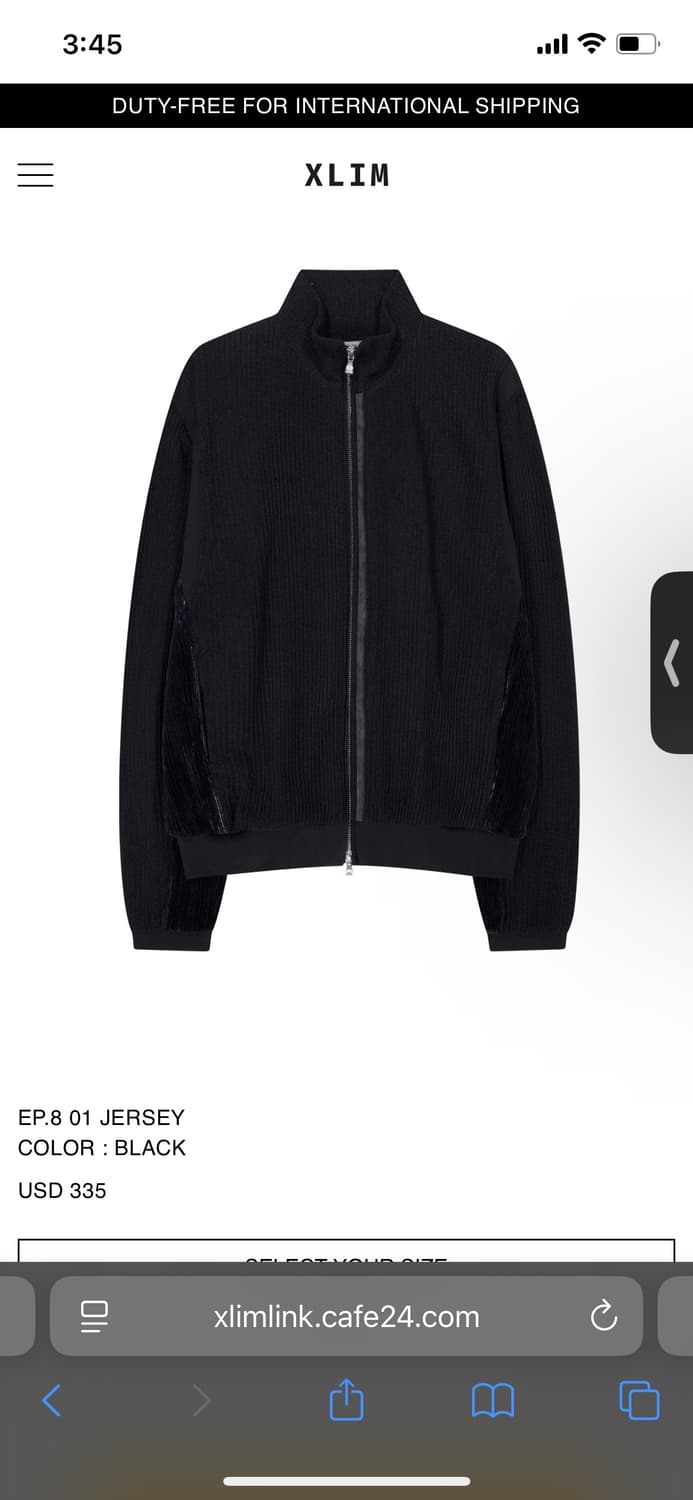 엑슬림 ep 8 블랙 색상 져지 팝니다 상품이미지1