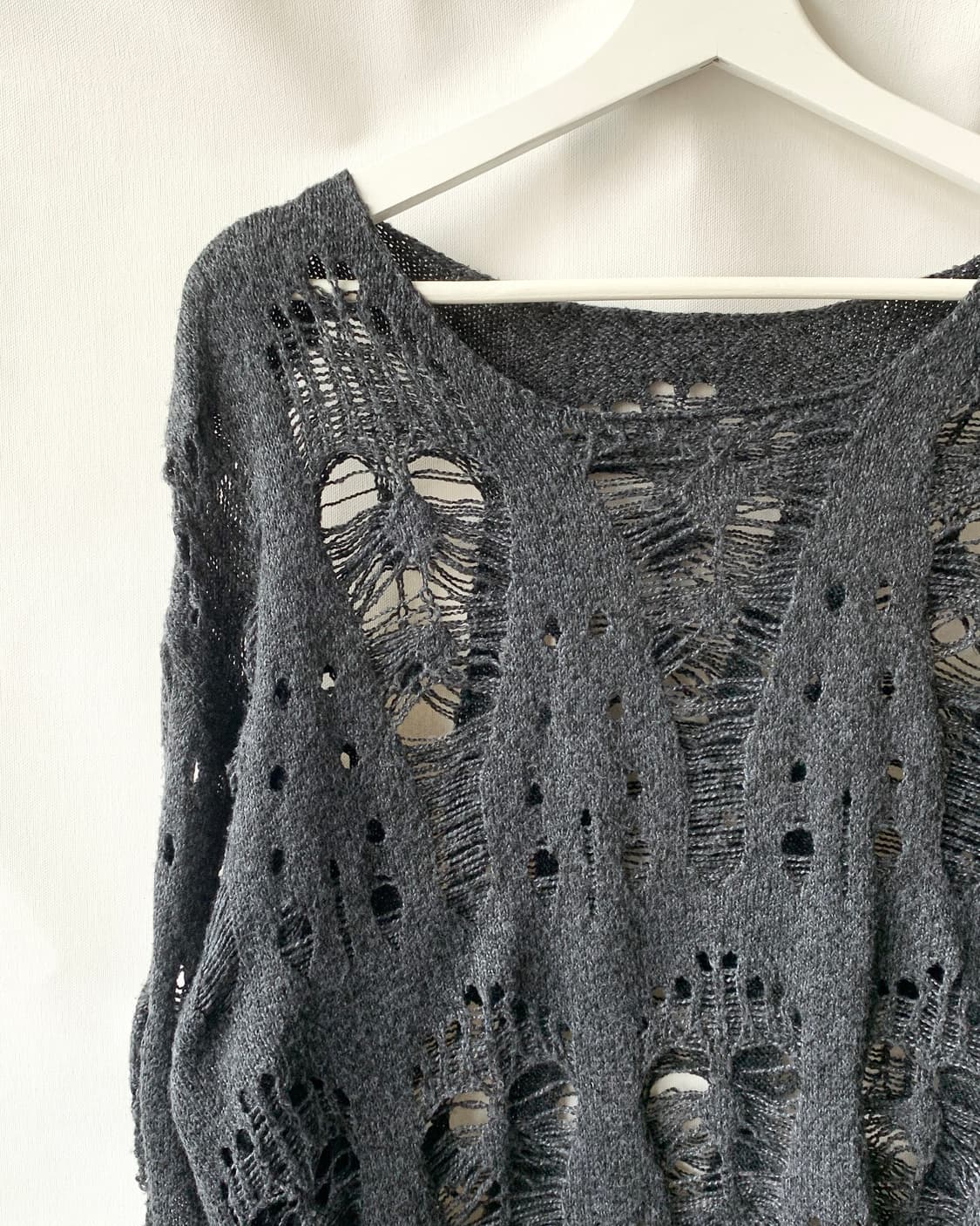 [MANFINITY] distressed oversized knit sw 상품이미지3