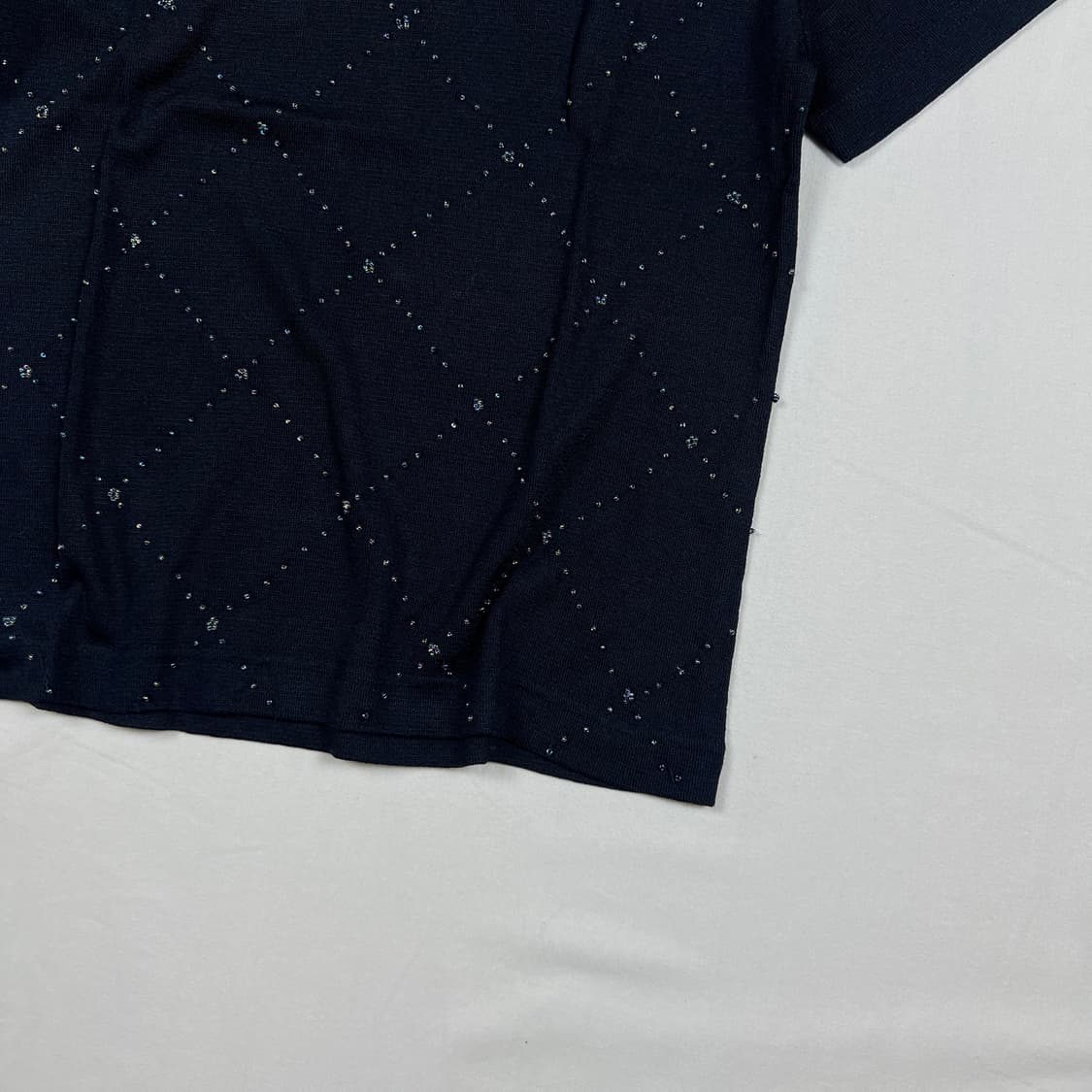 90‘s 꾸레주 꾸레쥬 courreges 로고 스터드 반팔티 상품이미지4