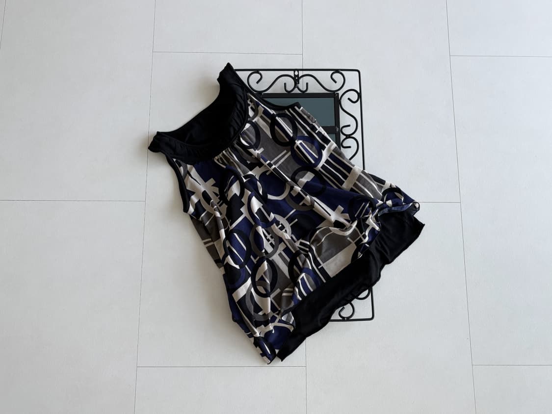 vintage geo print top 상품이미지1