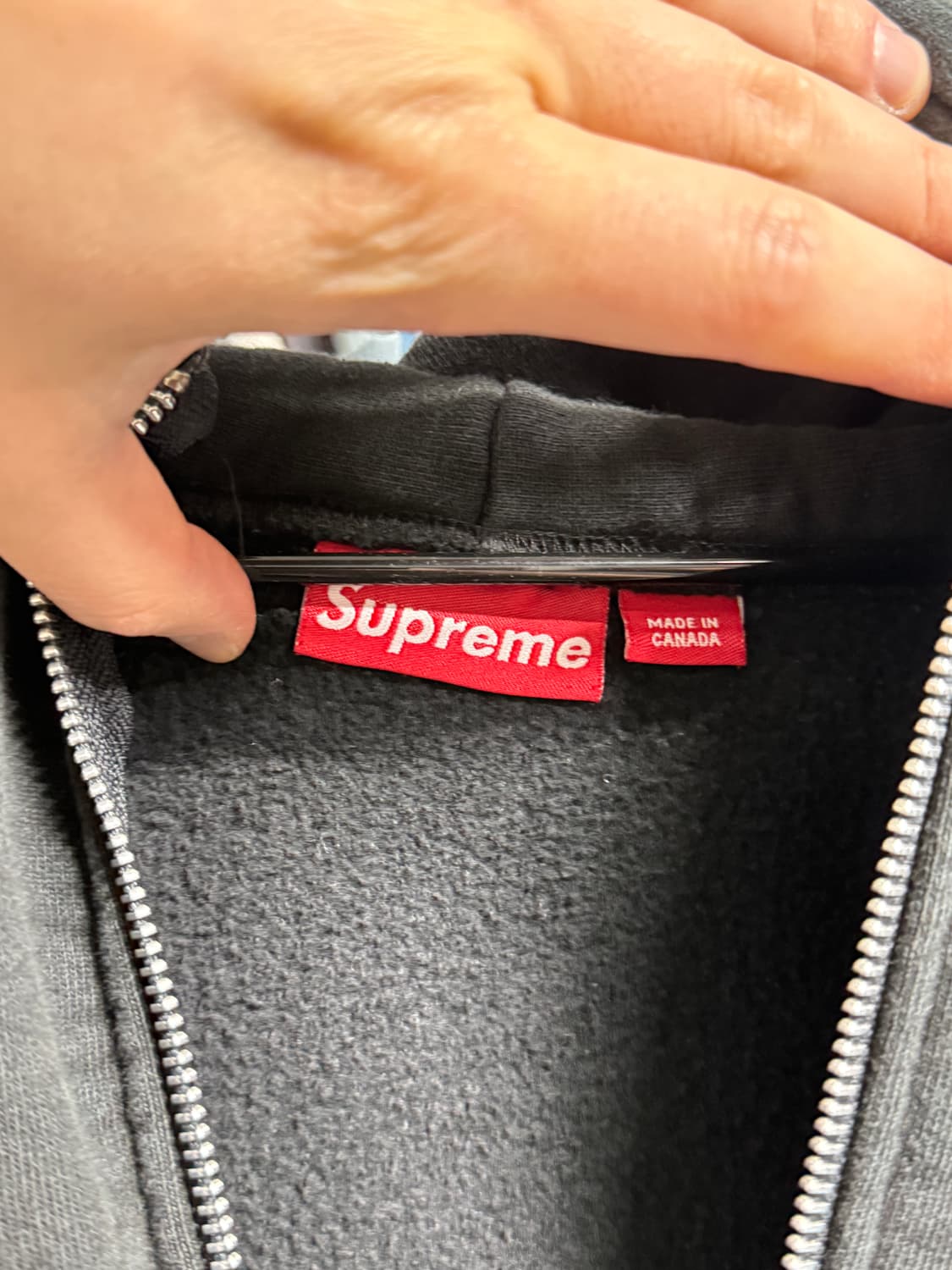 90s Supreme 슈프림 후드 집업 상품이미지4