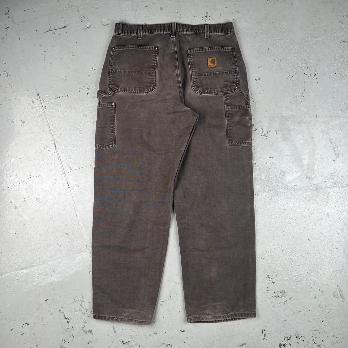 빈티지 칼하트 더블니 다크브라운 워크팬츠 B136DKB 상품이미지4
