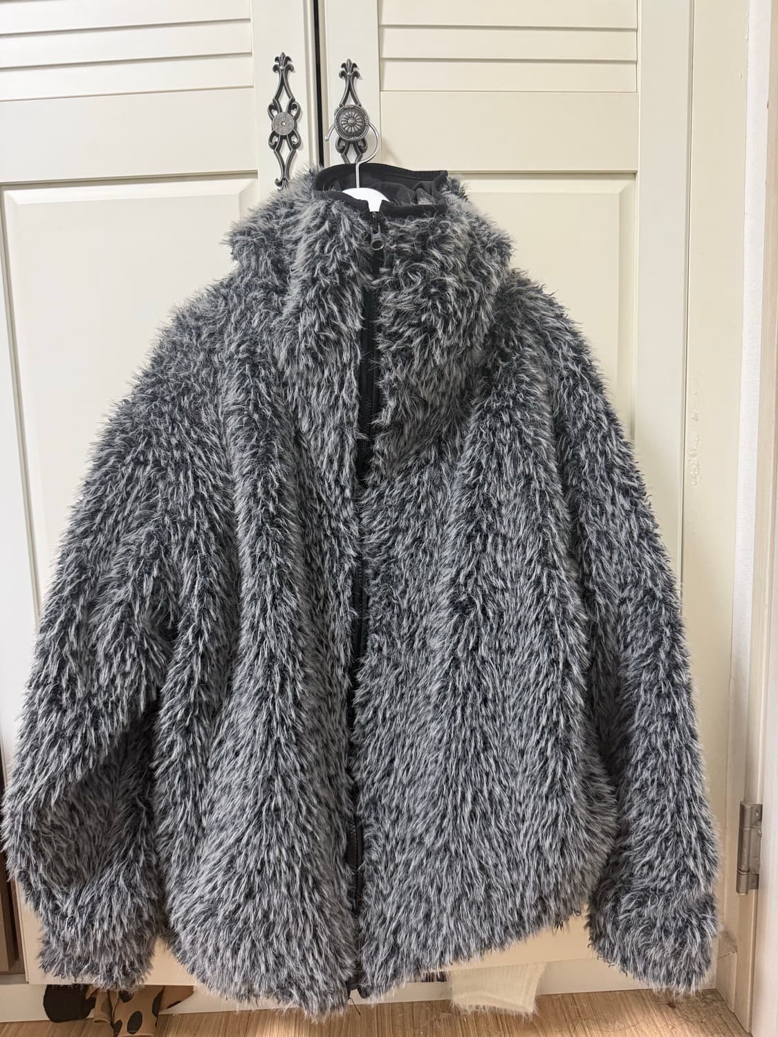 세릭 CERRIC Hairy Balaclava Zip Up 차콜 상품이미지2