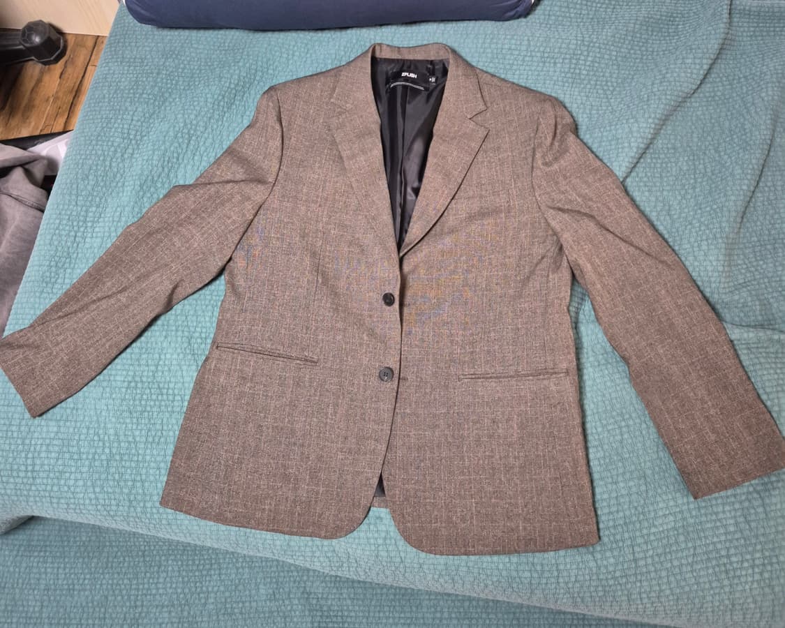 지플리쉬 체크 블레이저 상품이미지3