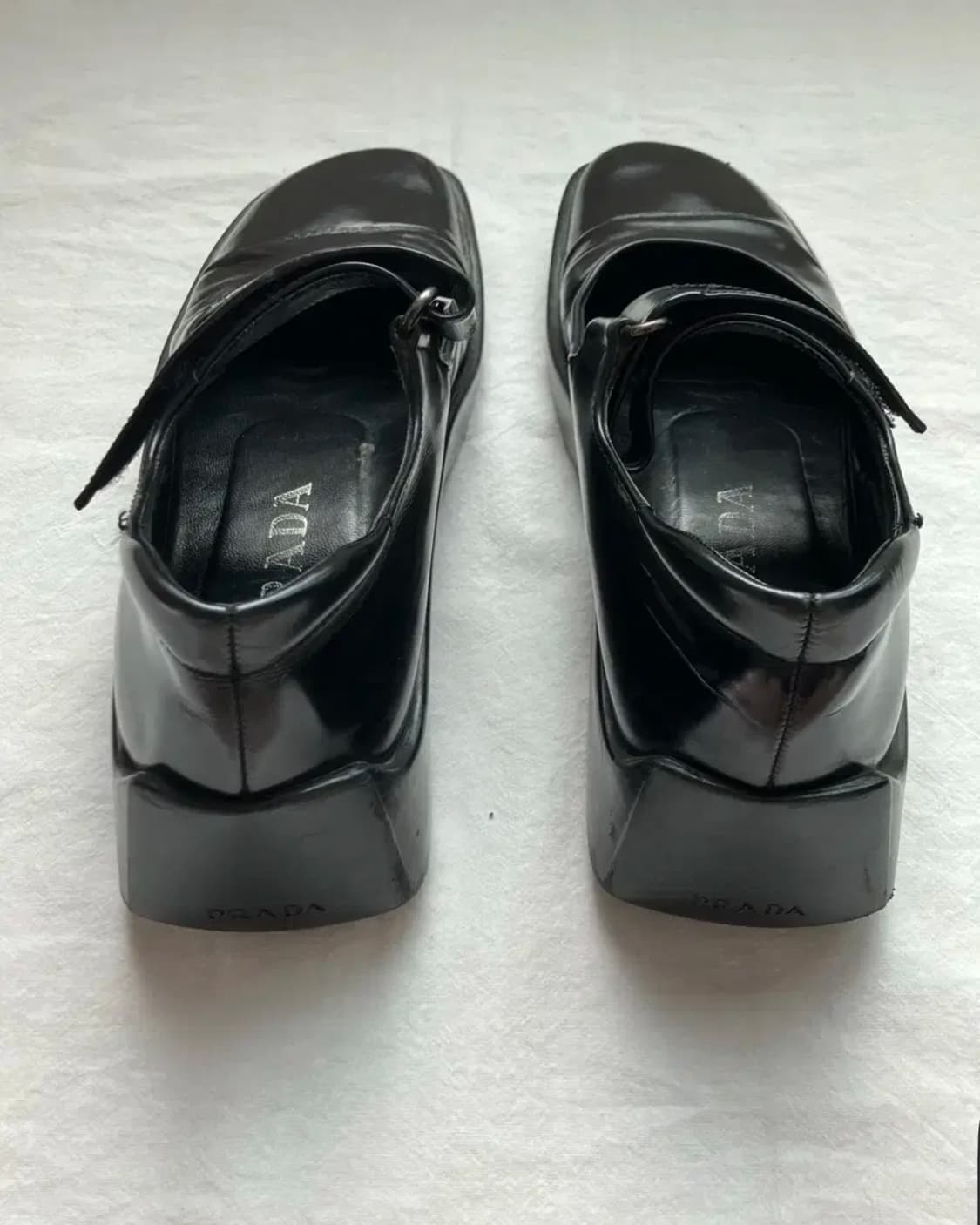 프라다 빈티지 메리제인 플랫 슈즈 신발 블랙 235 상품이미지2