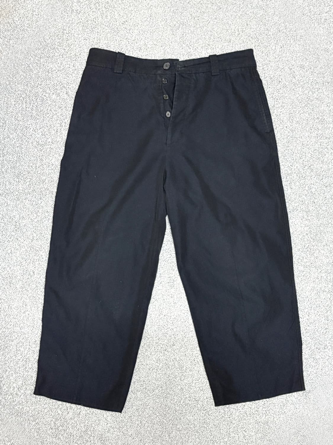 마르니 와이드 크롭 네이비 팬츠 상품이미지1