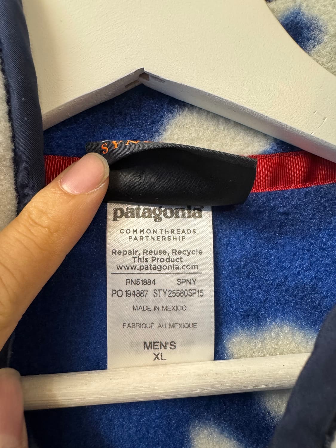 파타고니아 신칠라 블루 하와이안 XL 상품이미지3
