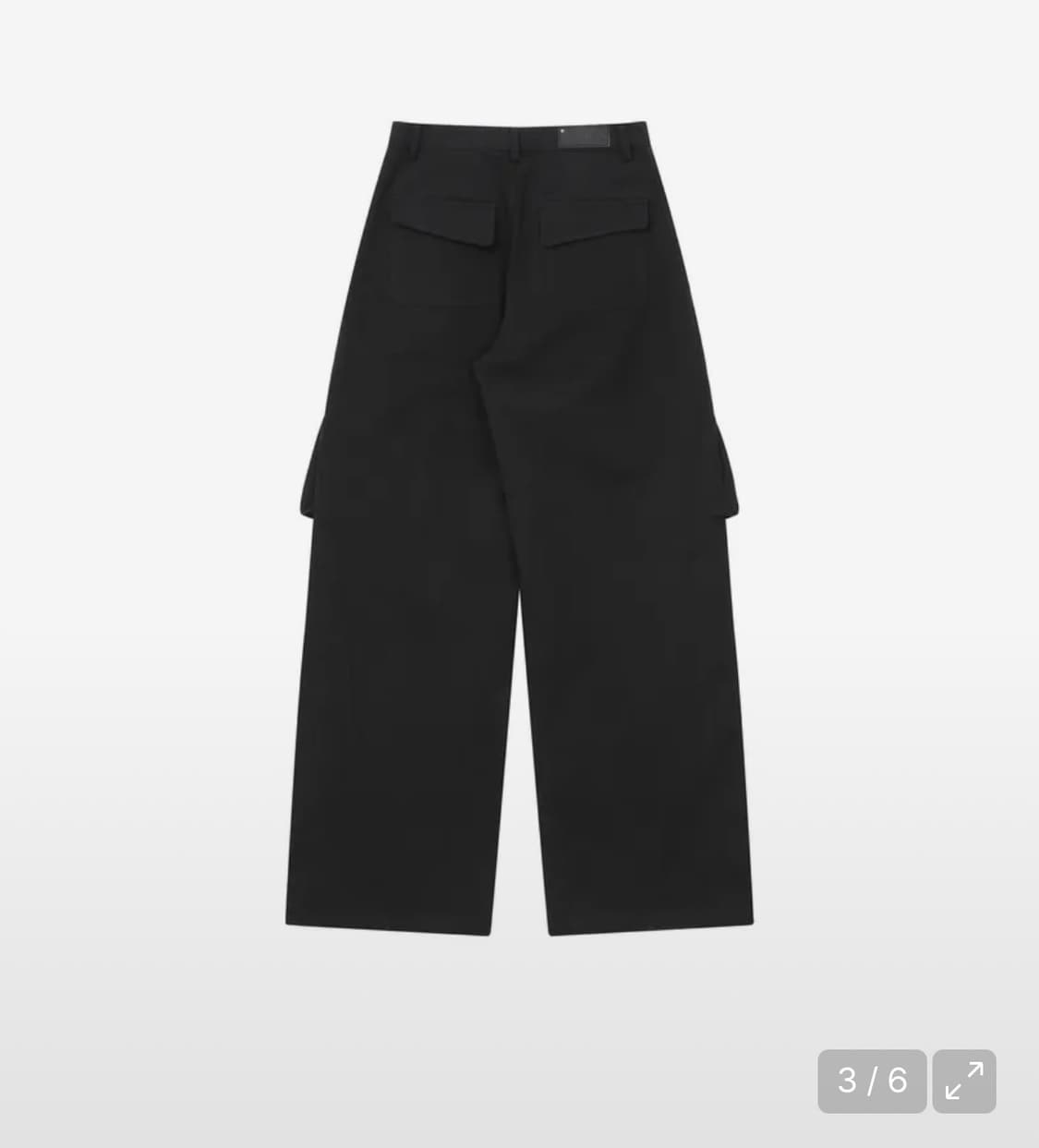 Pocket pintuck wide pants BLACK 상품이미지3