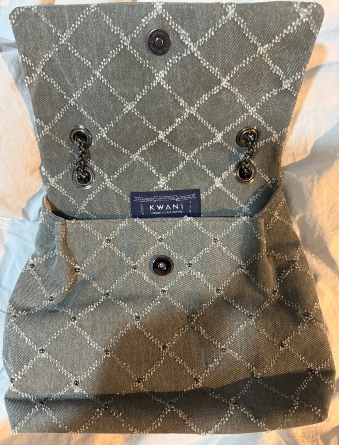 콰니 KWANI 로젠지 스터드백 택 안 뗀 새상품 (정가 15.7) 상품이미지4