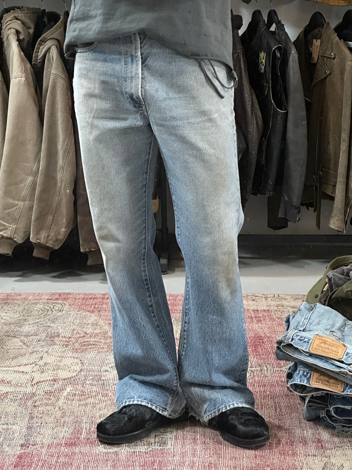 80’s USA Made 빈티지 리바이스 517 부츠컷 체인스티치 상품이미지2