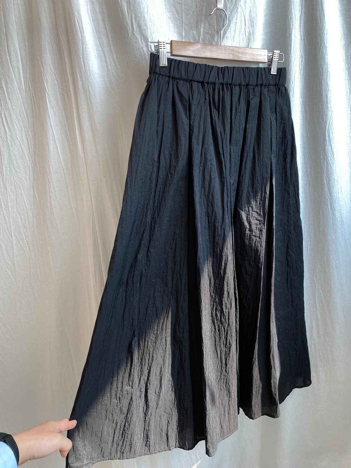 블랙 롱밴딩스커트(M) 상품이미지1