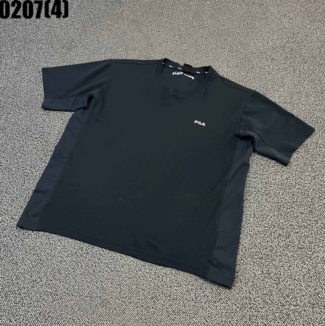 [105] 휠라 블랙 반팔 기능성 티셔츠 0207(4) 상품이미지1