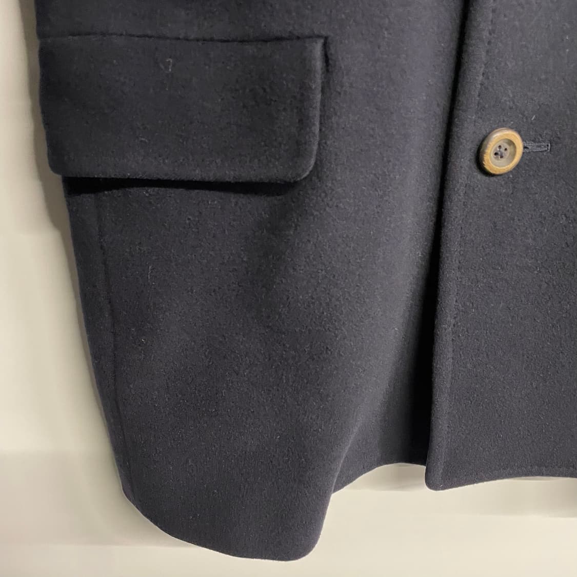 90s 버버리 싱글 브레스티드 울 코트 상품이미지3