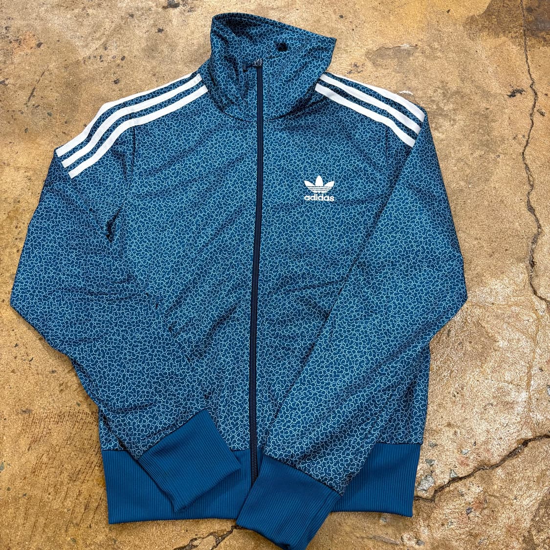 [정품/85] 아디다스 파이어버드 패턴 트랙탑 져지 블루 b15 상품이미지2