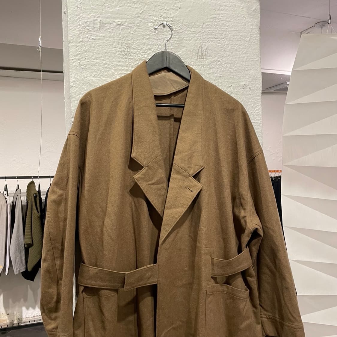 지에다 랩 디테일 코트 상품이미지2