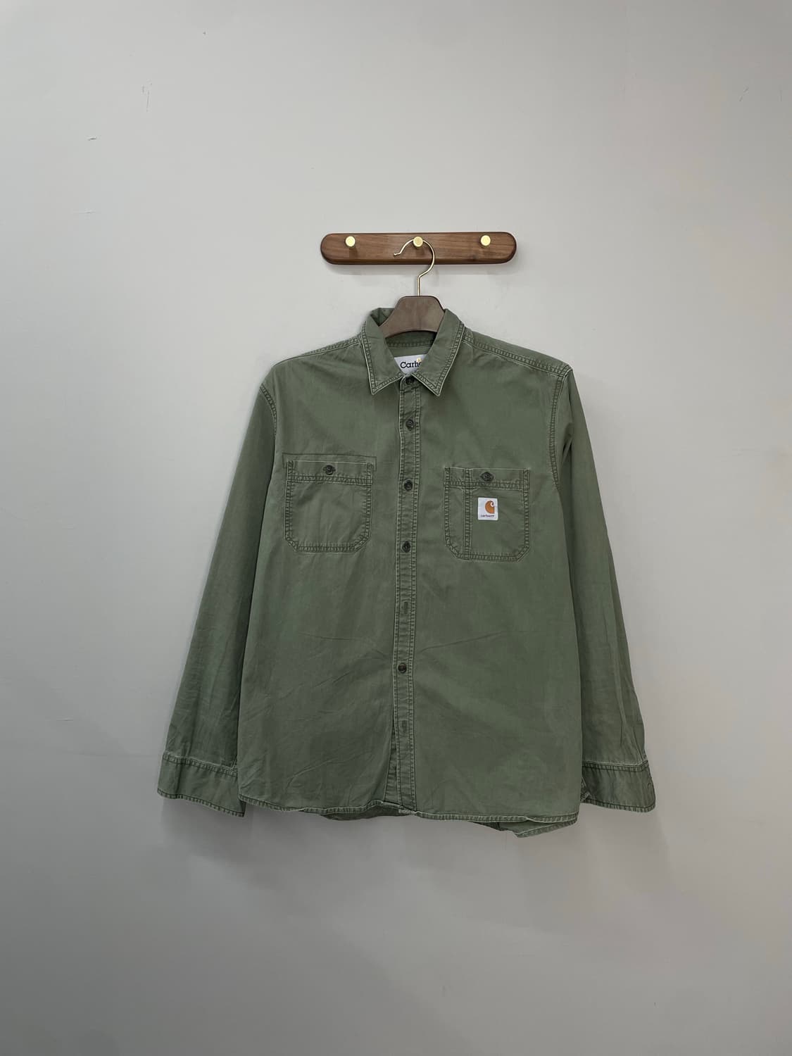 칼하트 카키 워크 셔츠 H1092 상품이미지2