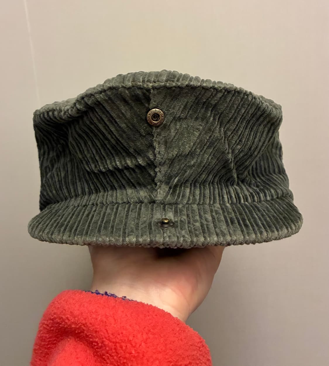 90s NIKE 나이키 빈티지 코듀로이 헌팅캡 베레모 올리브카키 상품이미지3