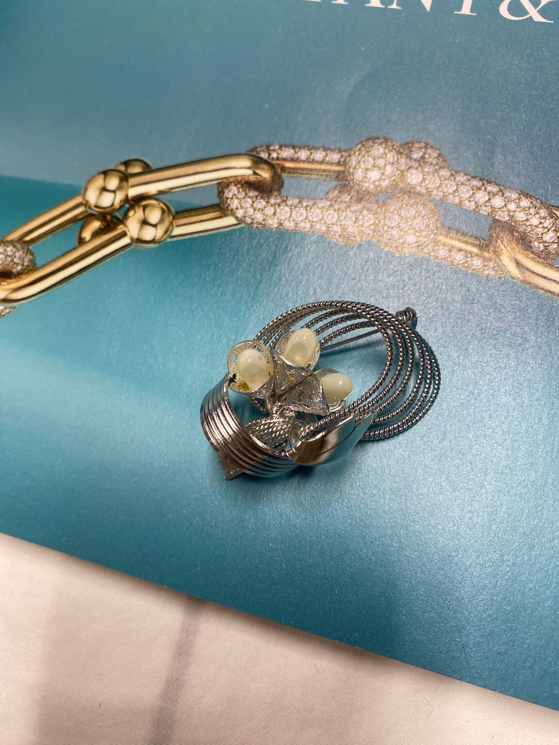 빈티지 실버톤 브로치 상품이미지6