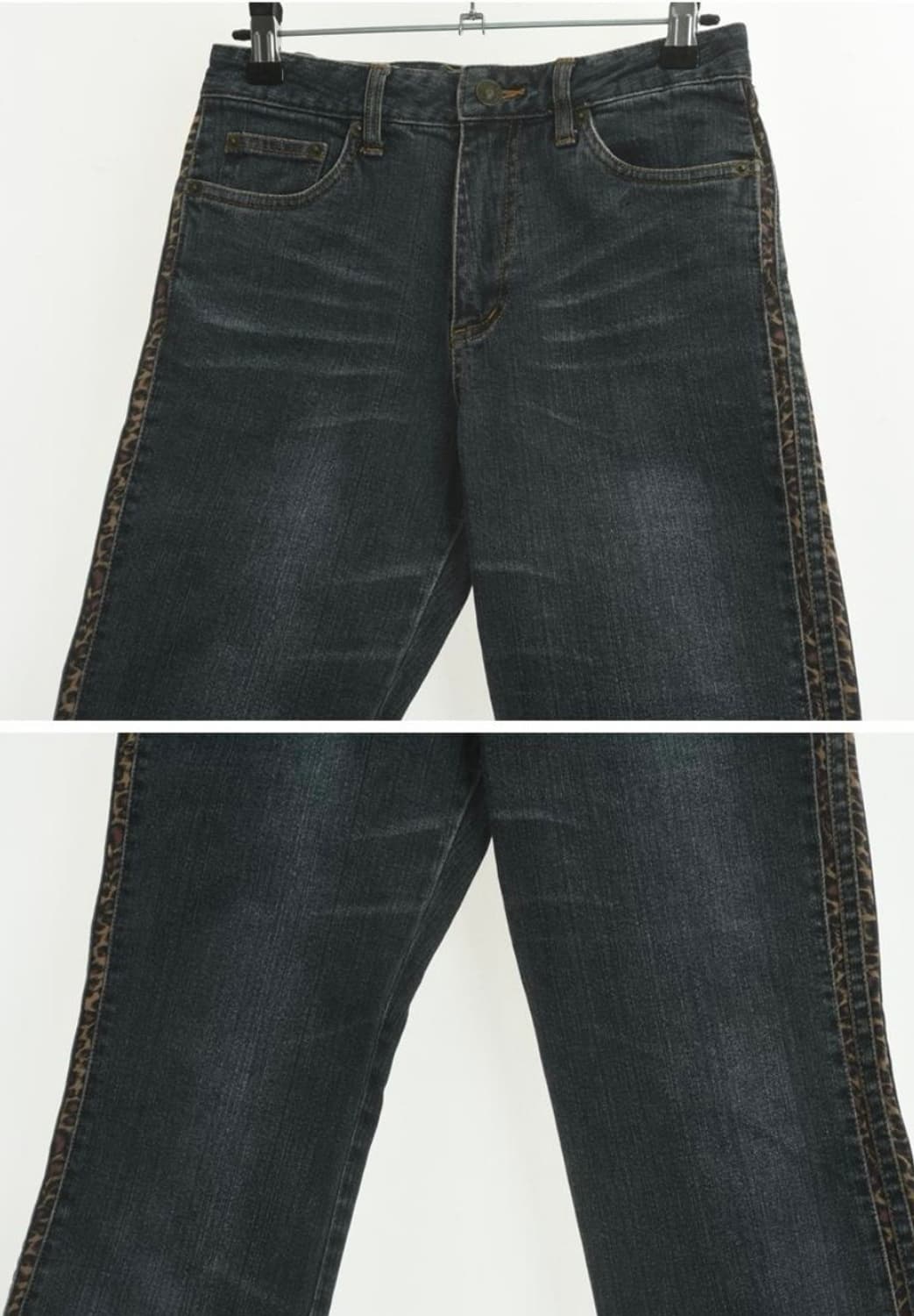 레오파드 부츠컷 데님 상품이미지3