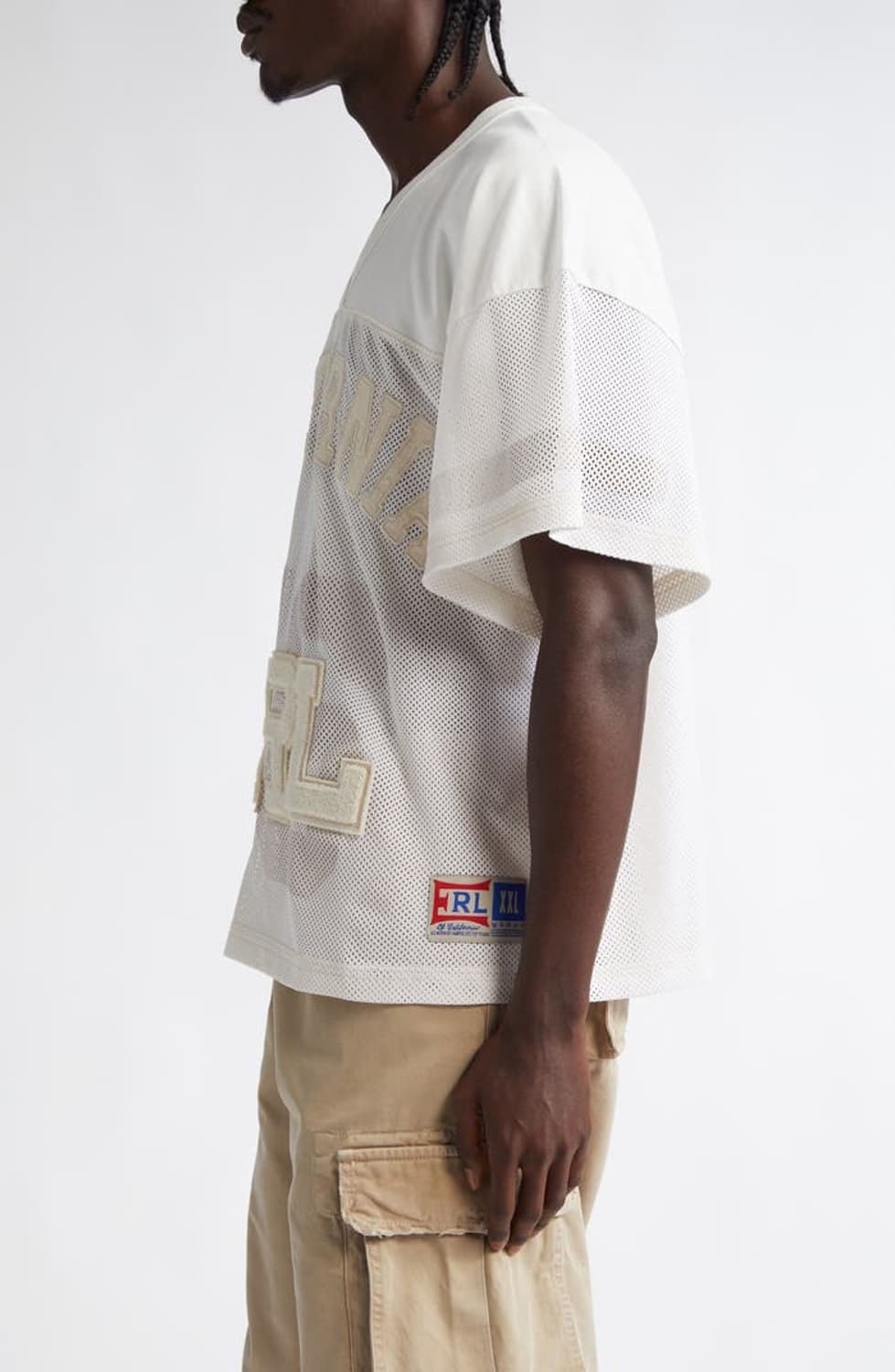 [M]이알엘 ERL 캘리포니아 76 매쉬 풋볼 티/화이트 상품이미지4