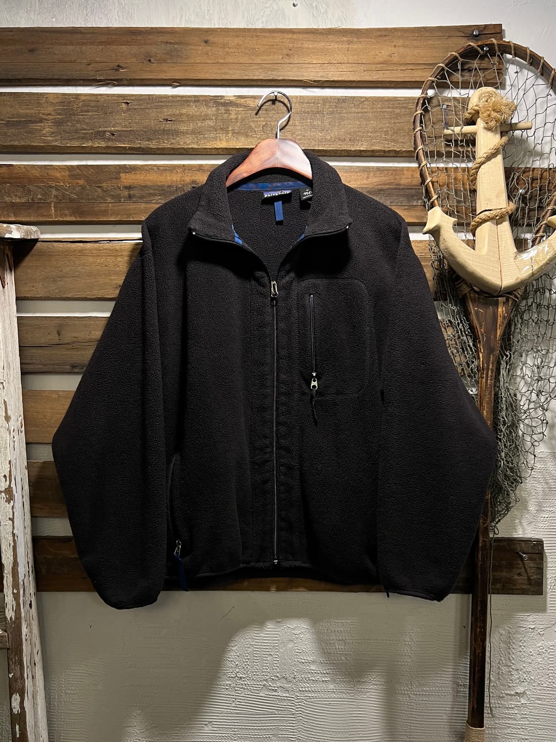 [M]90's 파타고니아 레트로 Made in USA 블랙 플리스 자켓 상품이미지1