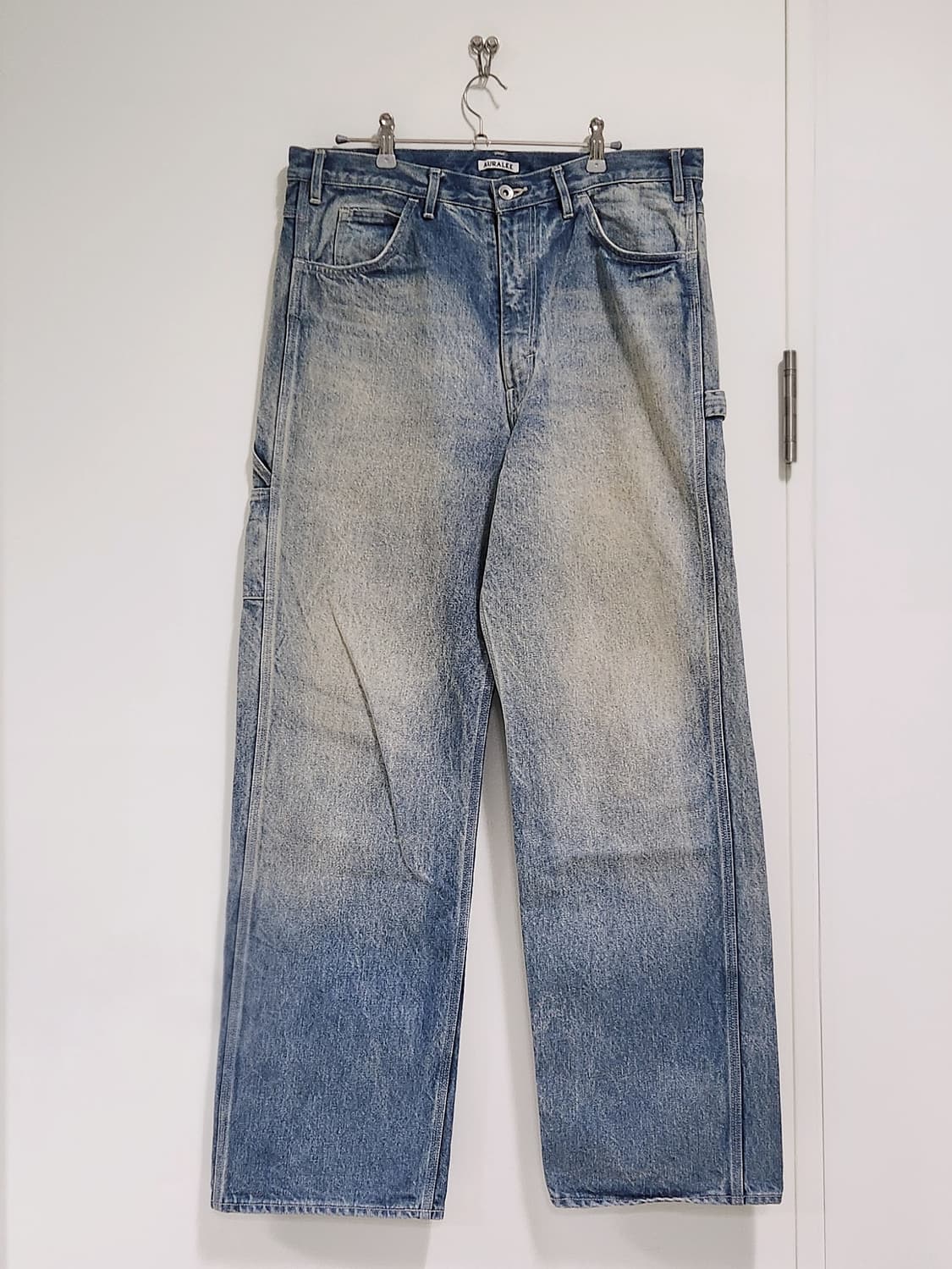 4) 오라리 셀비지 페이디드 헤비 페인터 팬츠 aw24 상품이미지2