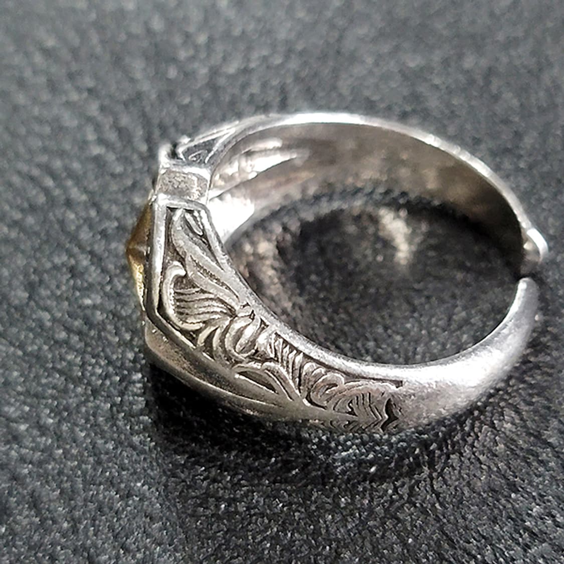 Haren 백동 남자 엔틱 빈티지 명품 고대 별 반지 상품이미지4