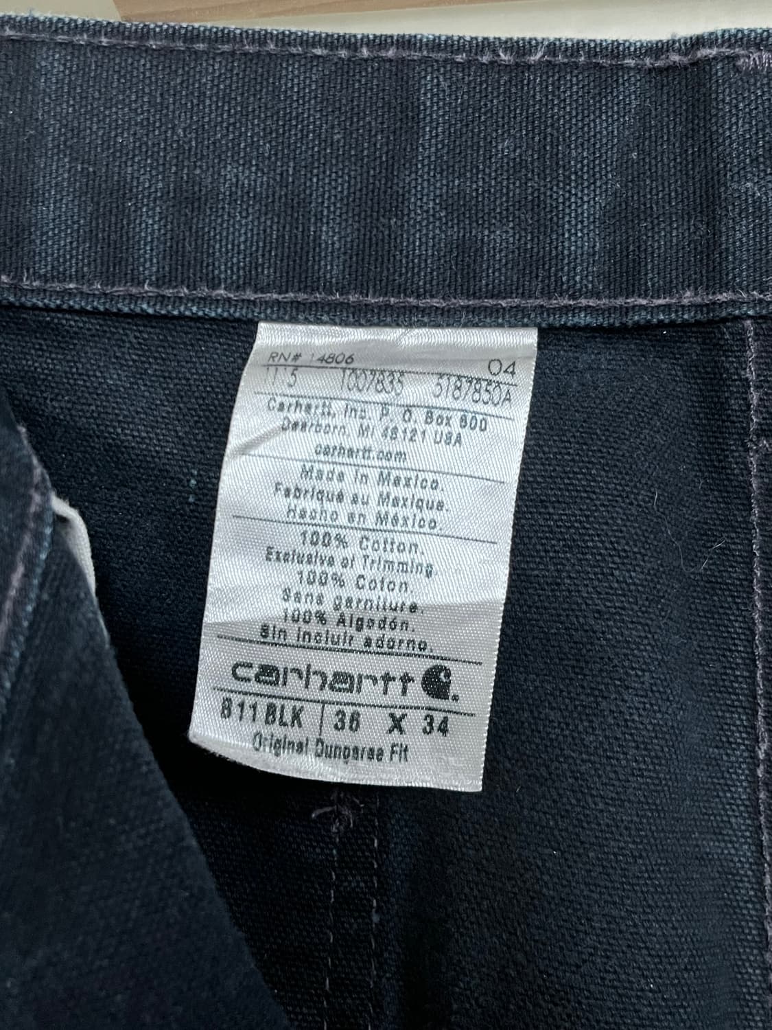 90's CARHARTT B11 CARPENTER WORK PANTS 상품이미지10