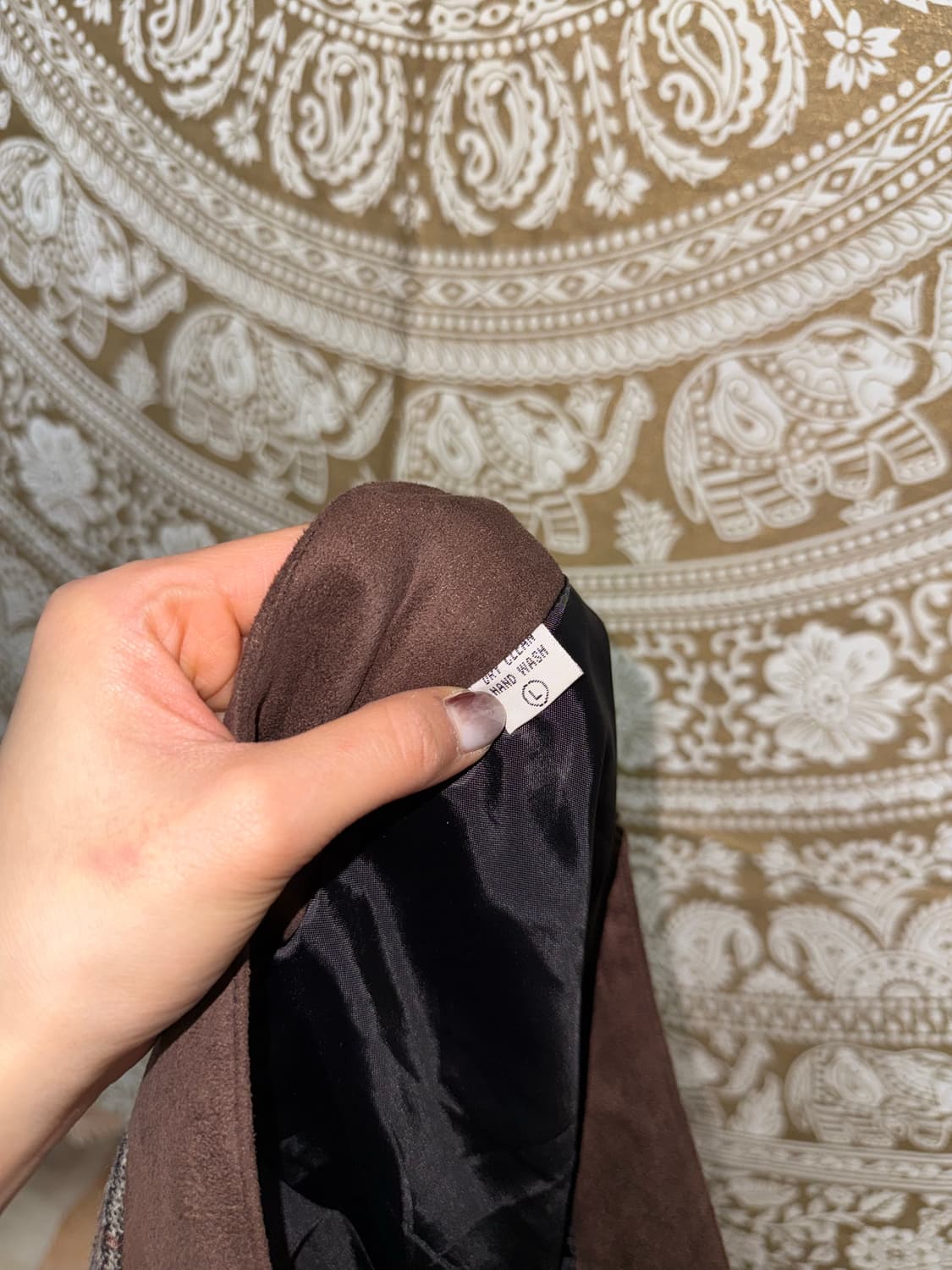 빈티지 여성 체크 모직 미디스커트  상품이미지5