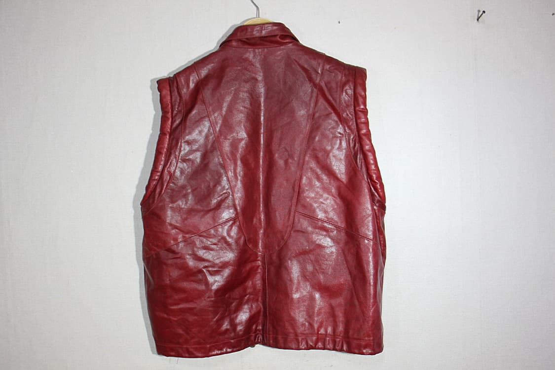 Vintage Leather vest 가죽조끼 우리100) 상품이미지2