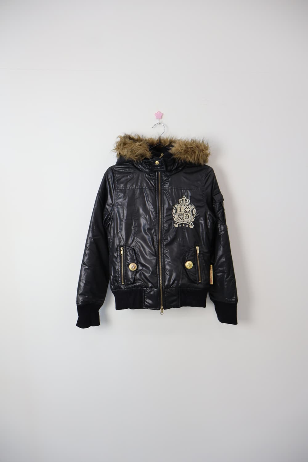 LIZ LISA Gyaru Black Short Flight Jacket 상품이미지4