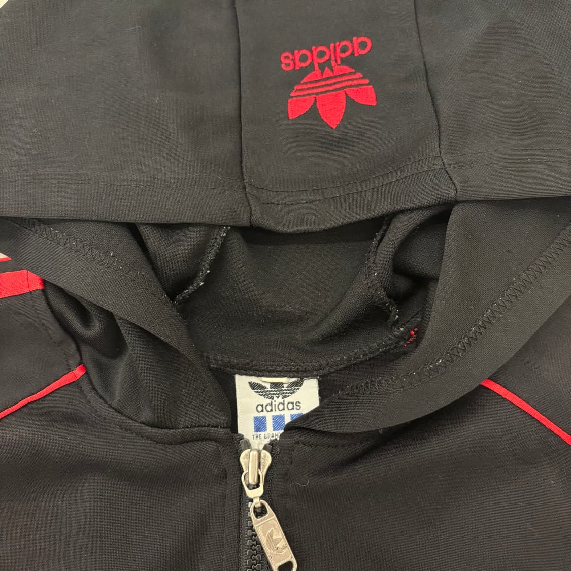 아디다스 올드스쿨 빅로고 후드 져지 상품이미지4
