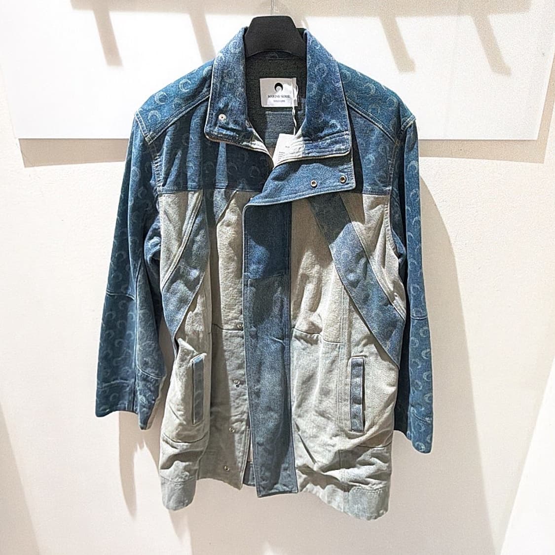 (정품/새상품) 마린 세르 여성 데님 크레센트 집업 코트 상품이미지1