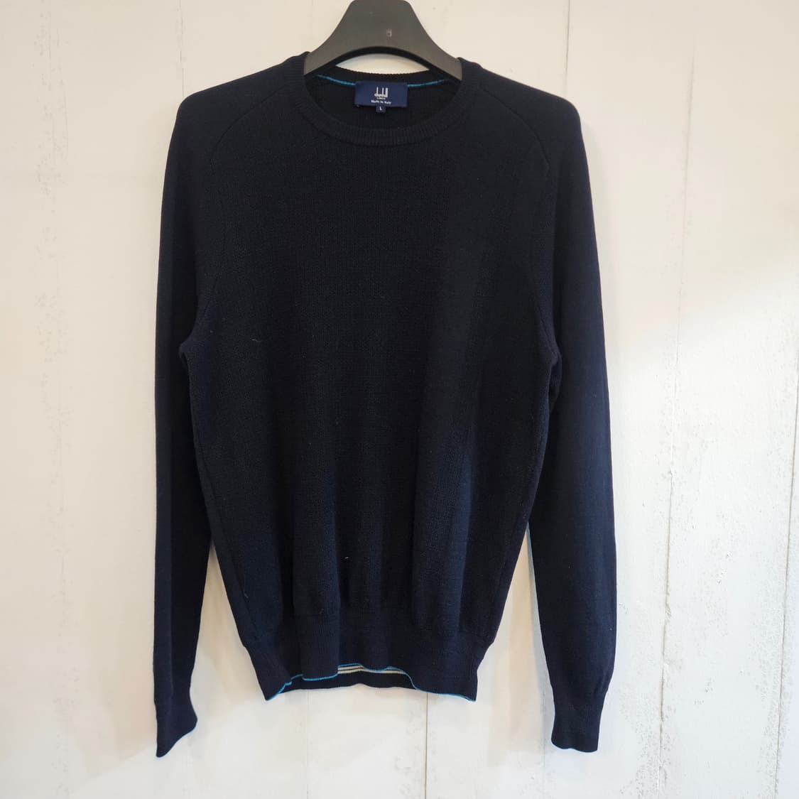(일본판) 던힐 네이비 남성 니트 L 상품이미지1