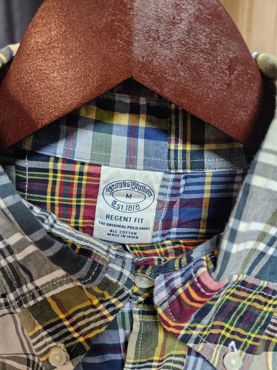 브룩스브라더스 마드라스 셔츠 리젠트핏 m 상품이미지2