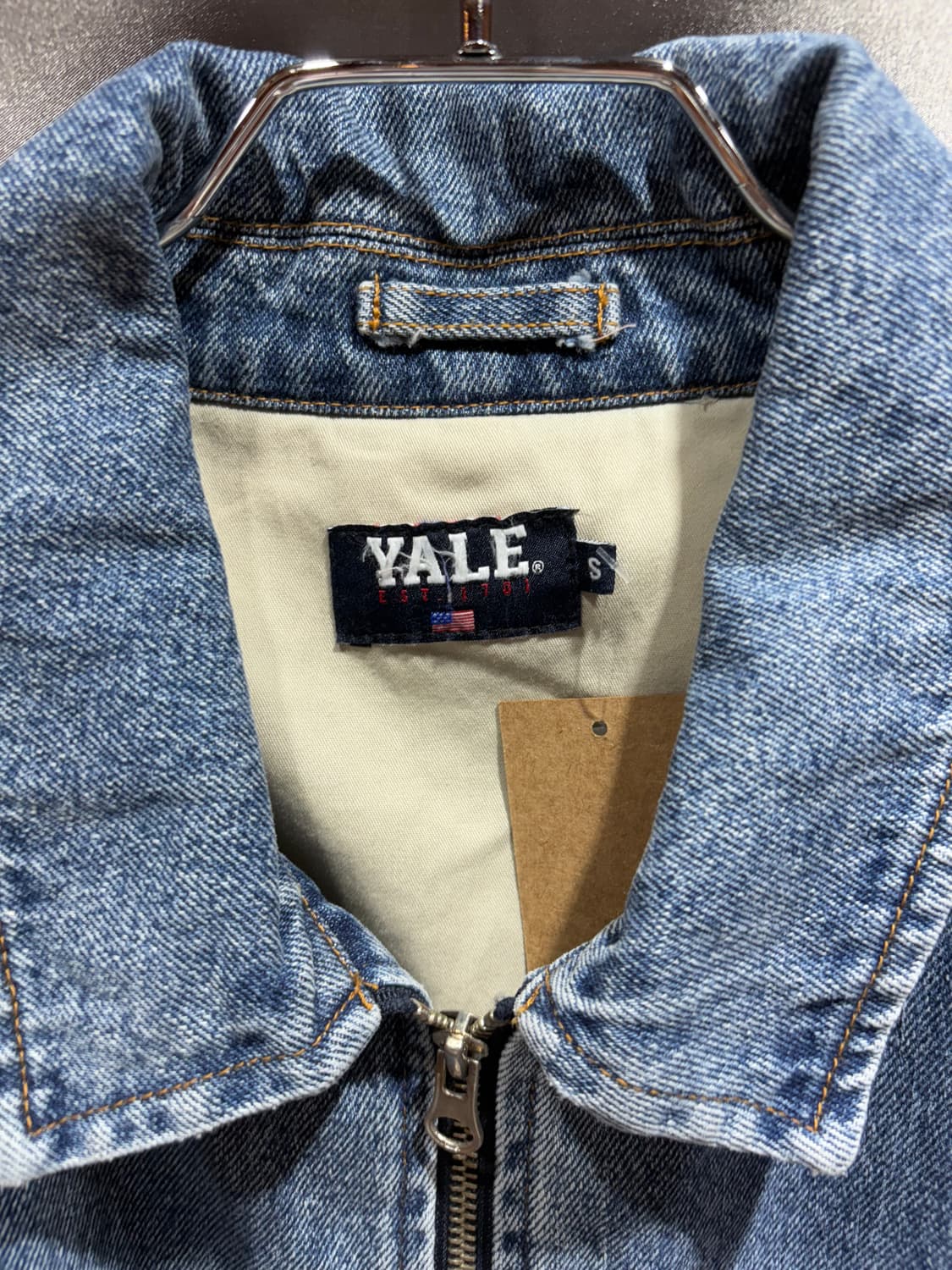 S YALE 예일 중청 미드 워시 데님자켓 상품이미지5